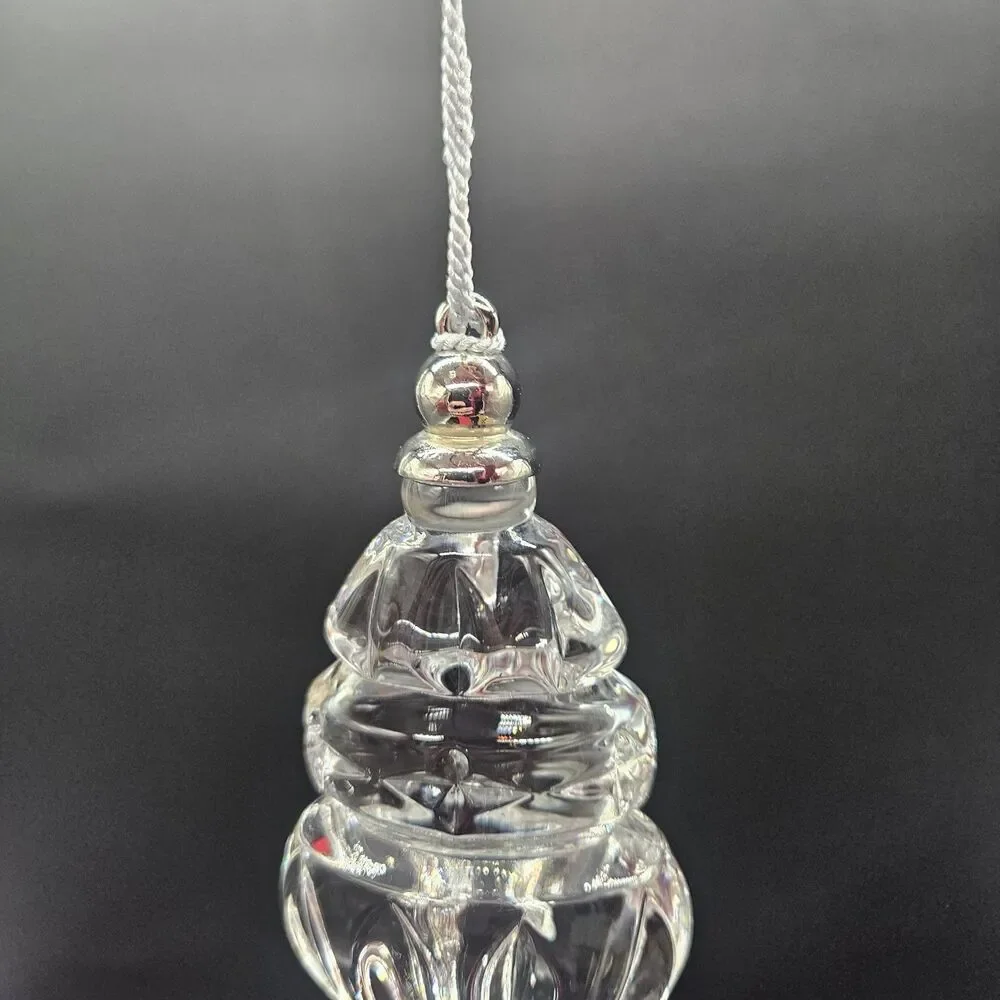 Vintage Lenox Christmas Ornament Color Gems Crystal Clear Teardrop West Germany